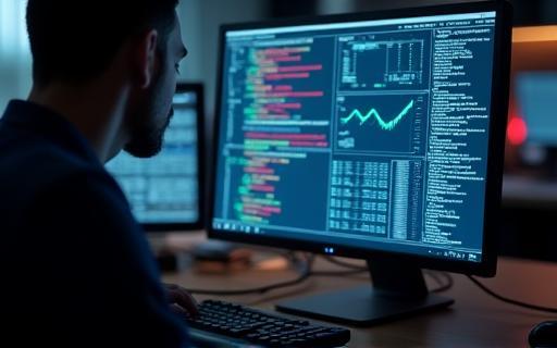Network security expert reviewing print logs